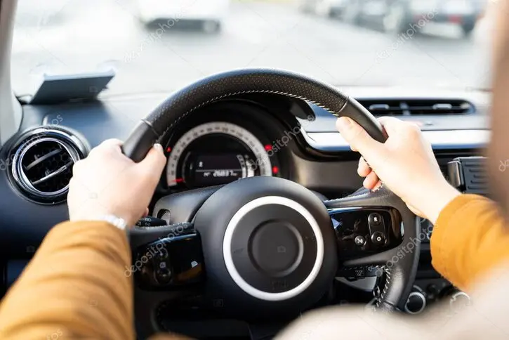 Manual intensive driving lesson on a UK road